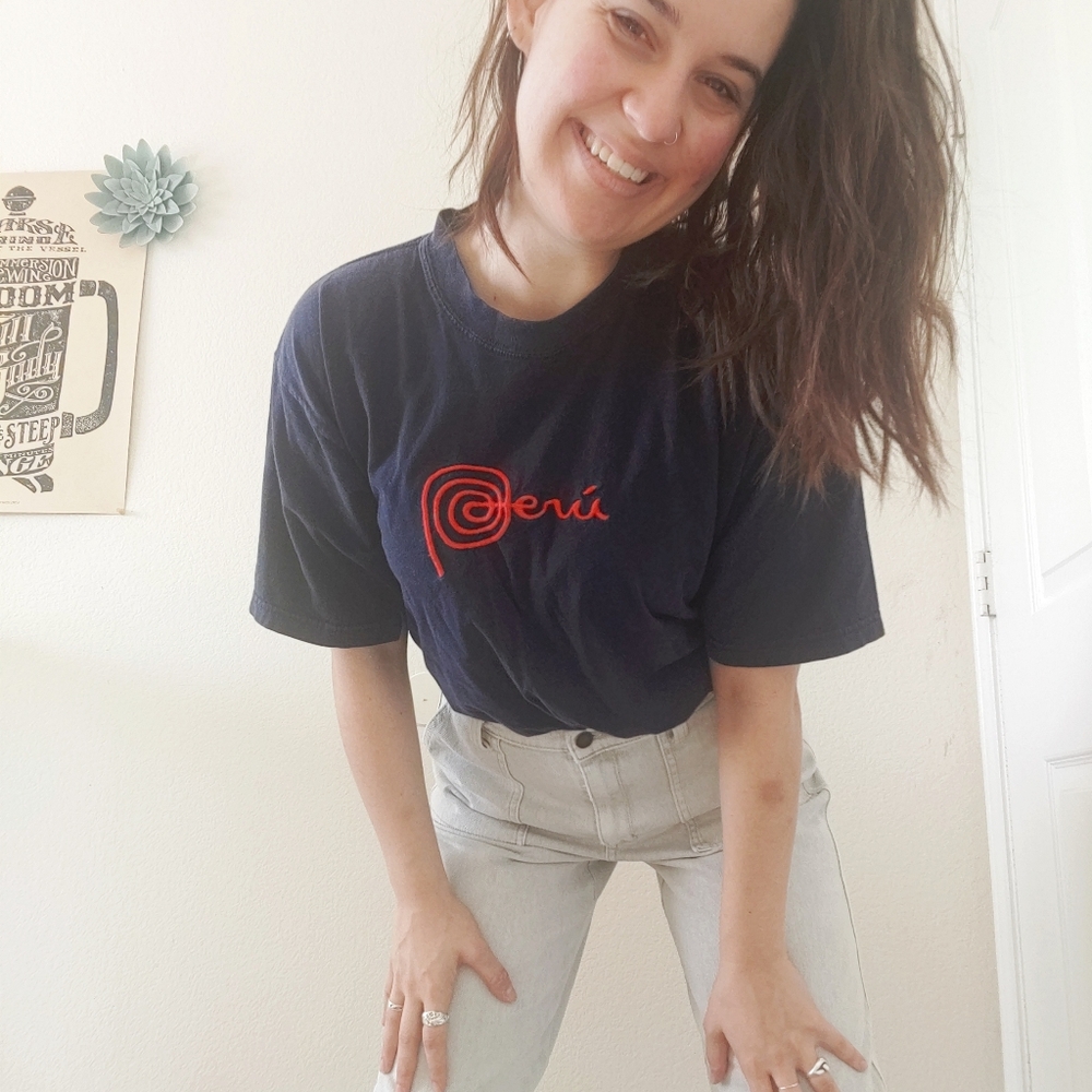 Navy Unisex Peru Tee